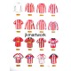 Sheffield United FC Retro Shirts Wall Art Print
